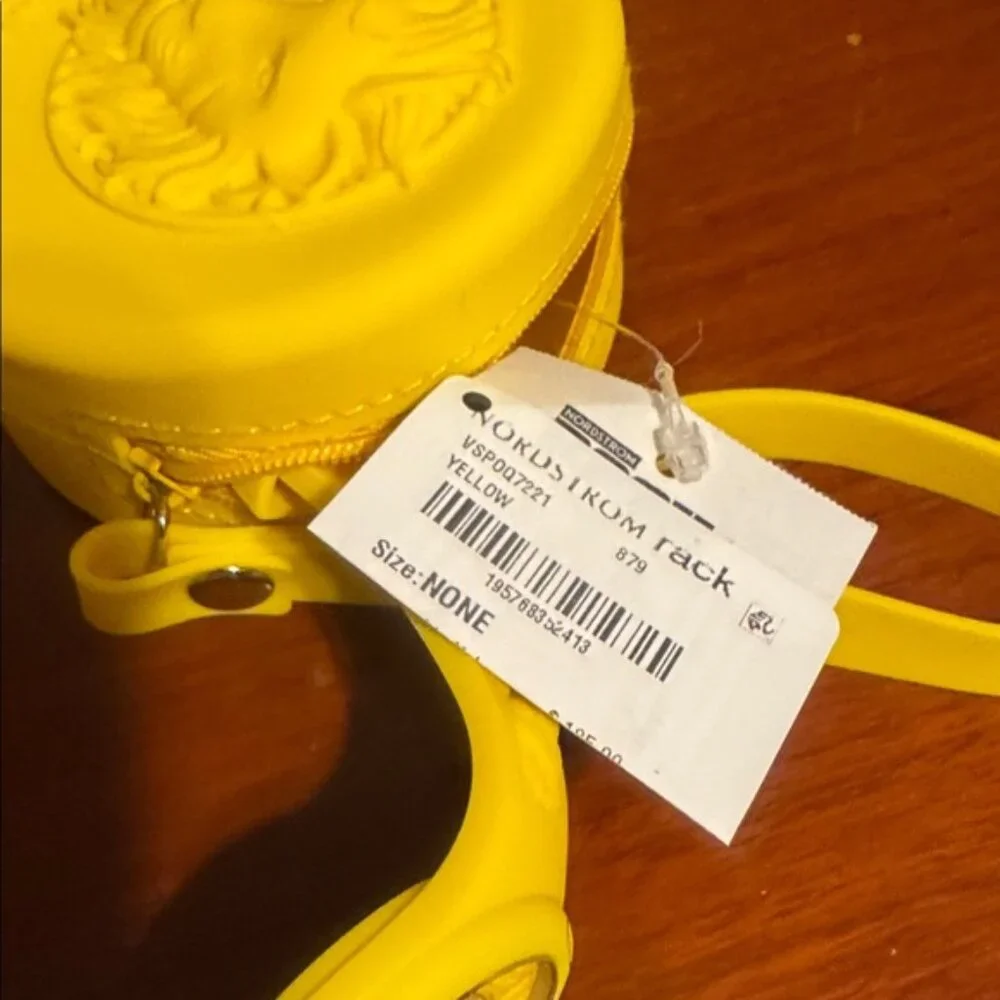 Versus Versace Versace Fire Island Lion Silicone Strap Watch, 44mm Yellow
